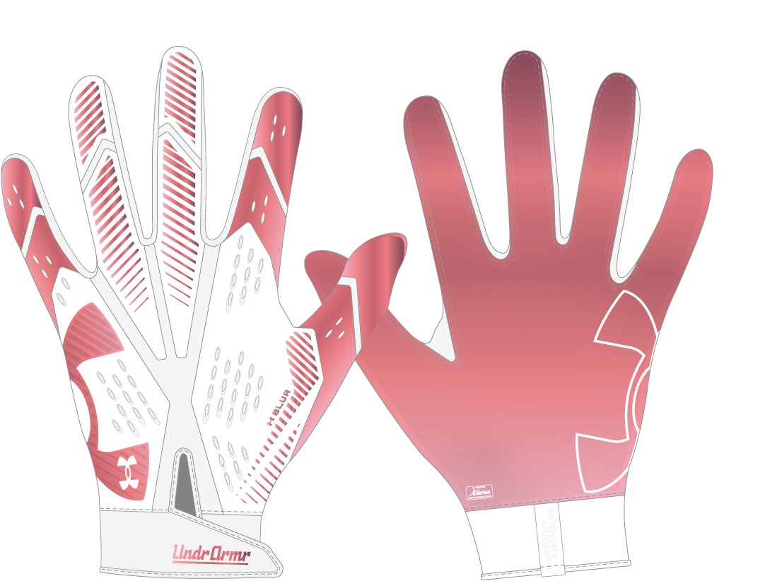 UA Blur Women's Football Gloves 3