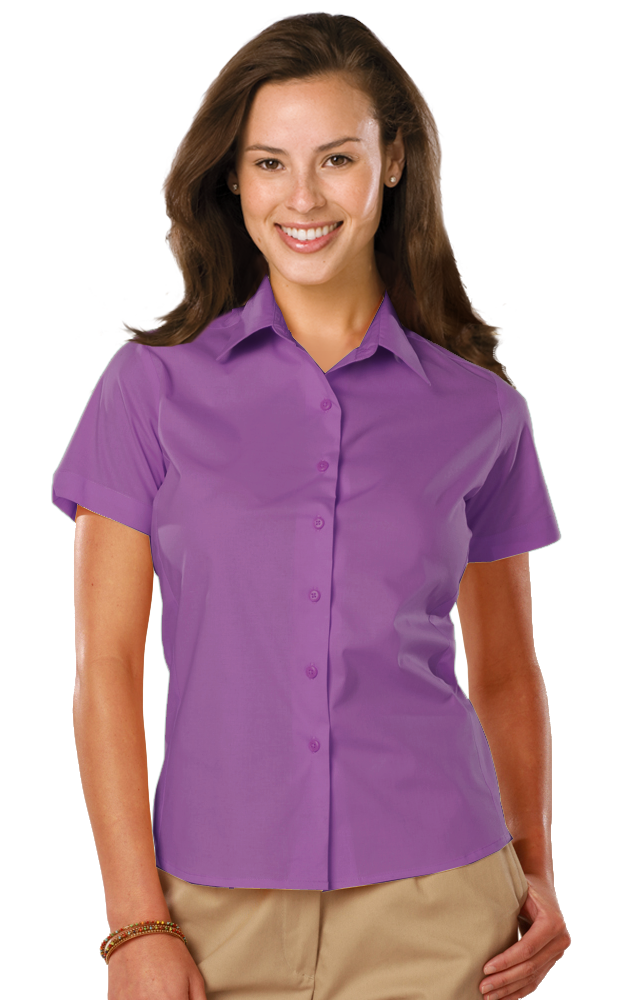 Ladies' Short-Sleeve Stretch Poplin Shirt 30