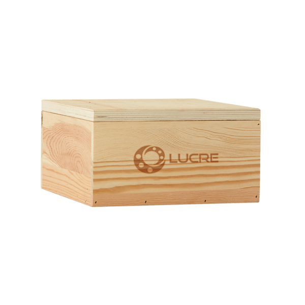 8" x 8" x 3.5" Large Square Wooden Box 5
