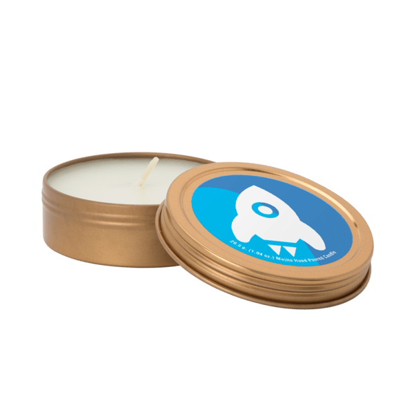 Custom 2 oz. Scented Candle in Screw-Top Metal Tin