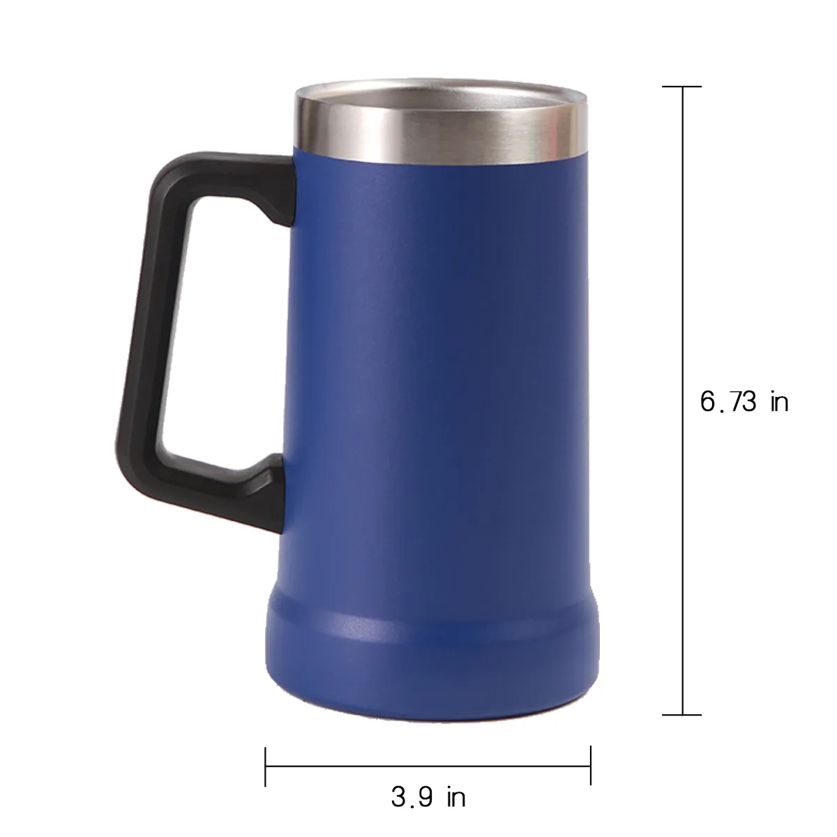 24oz. Vacuum Insulation Protable Cold Tumbler W/ Handle 3