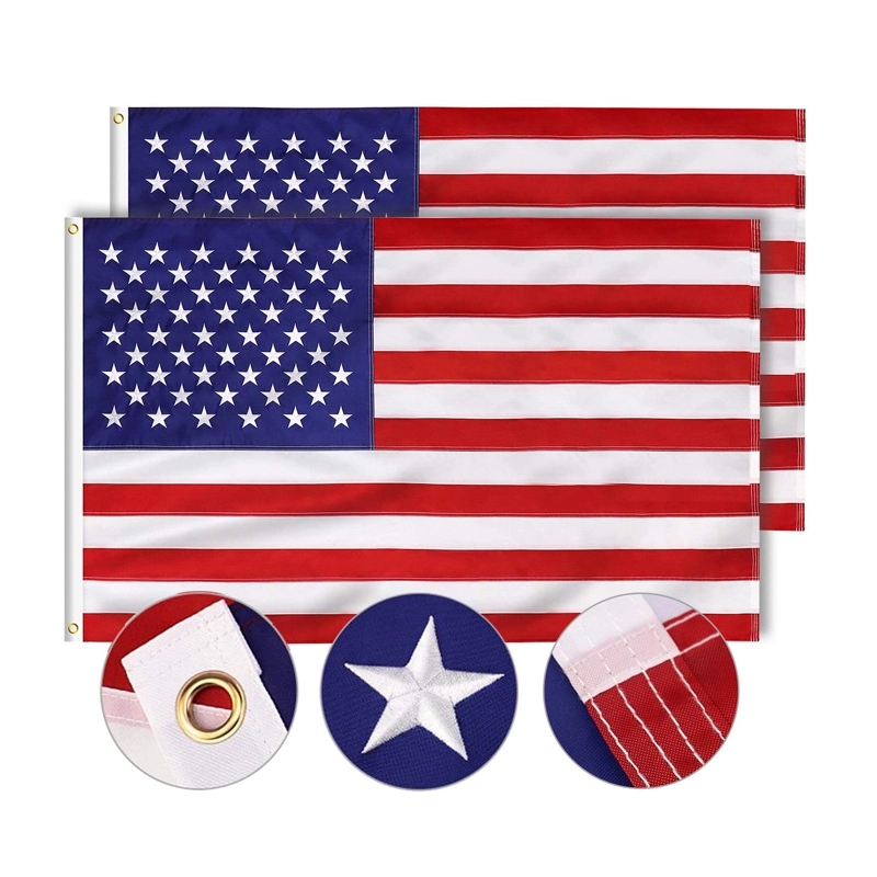 3x5ft USA Flags With Embroidered Stars 3