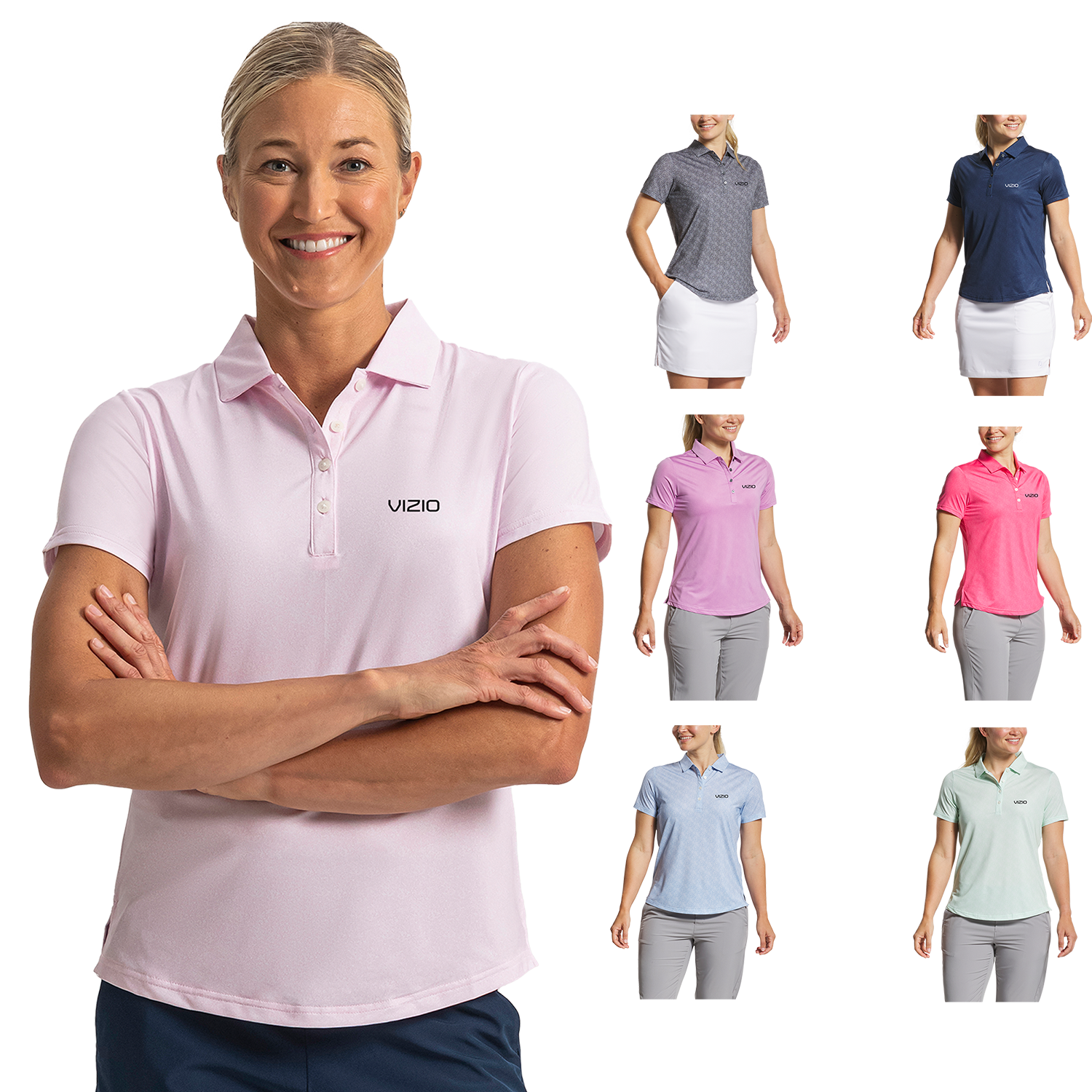 FootJoy Women's Speckle Short Sleeve Print Shirt 1