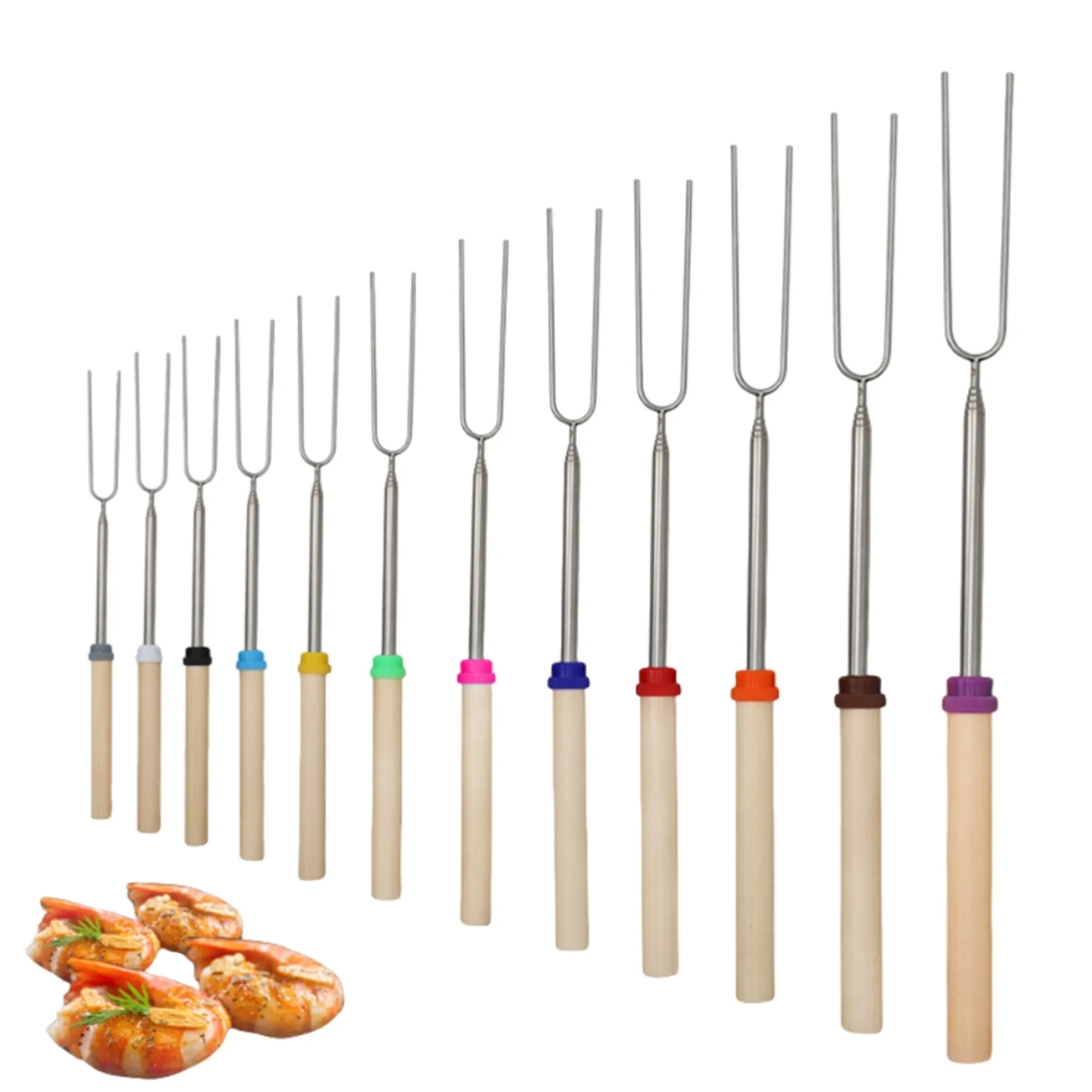 Extendable BBQ Stainless Steel Fork 2
