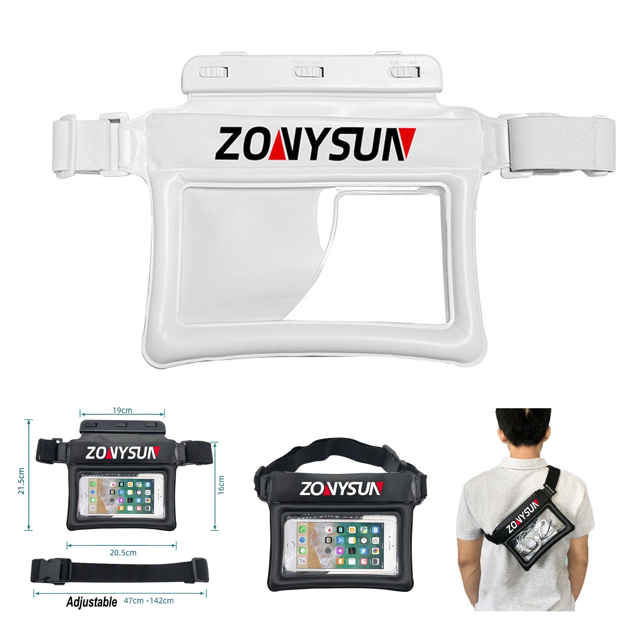 TPU Inflatable Floating Waist Bag 4