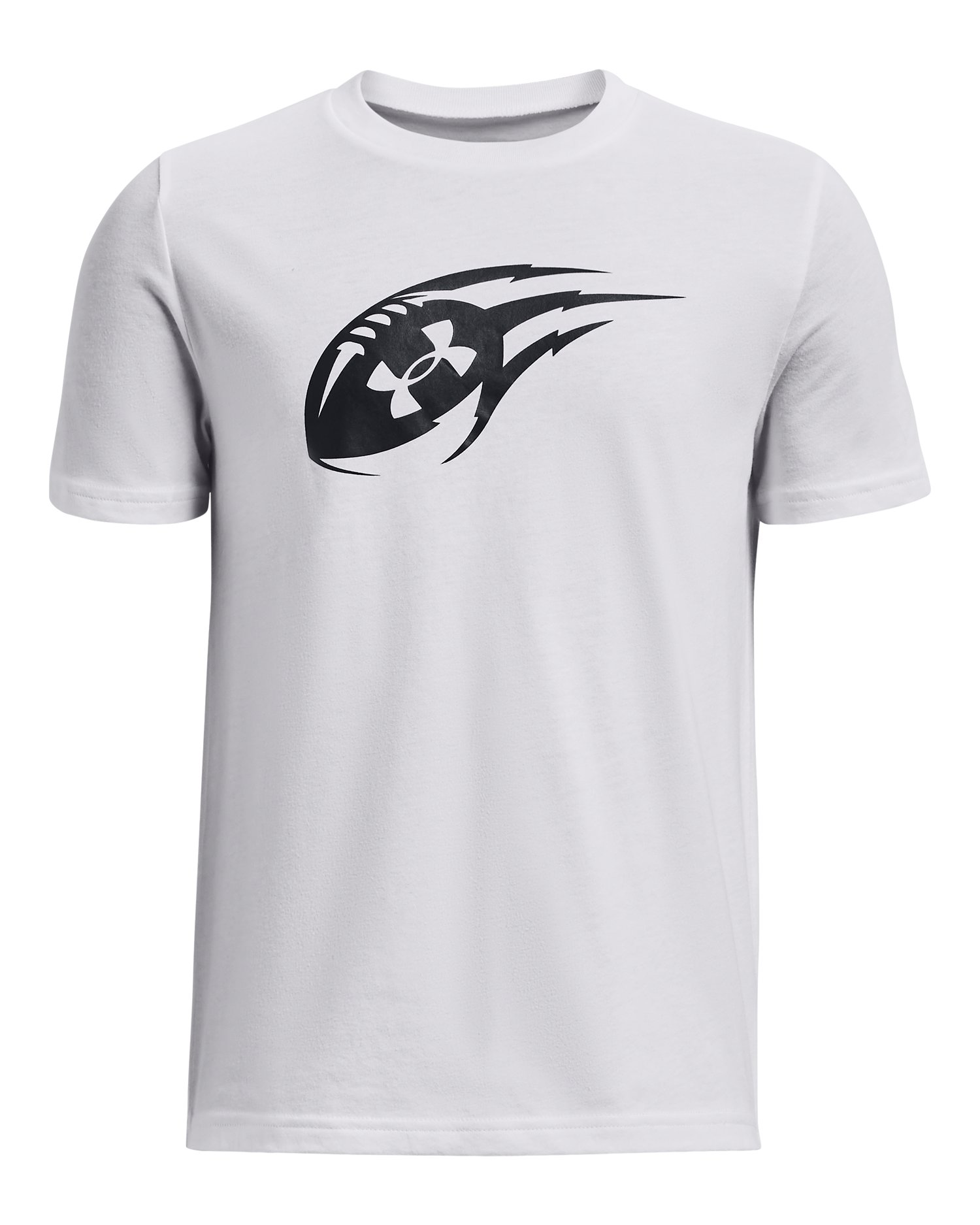 Boys' UA Football Icon Short Sleeve, custom youth shirt with logo imprint 2