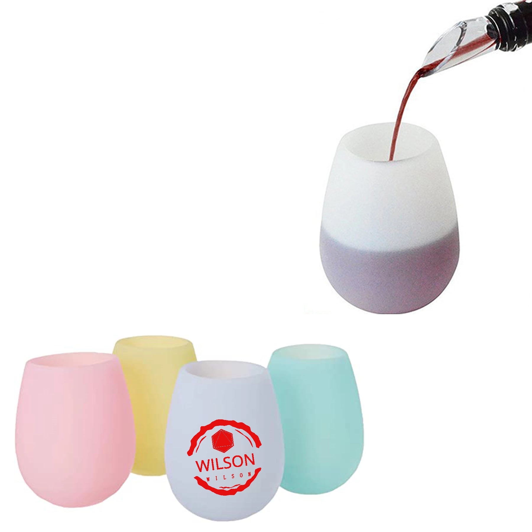 14oz Portable Silicone Wine Glass 2