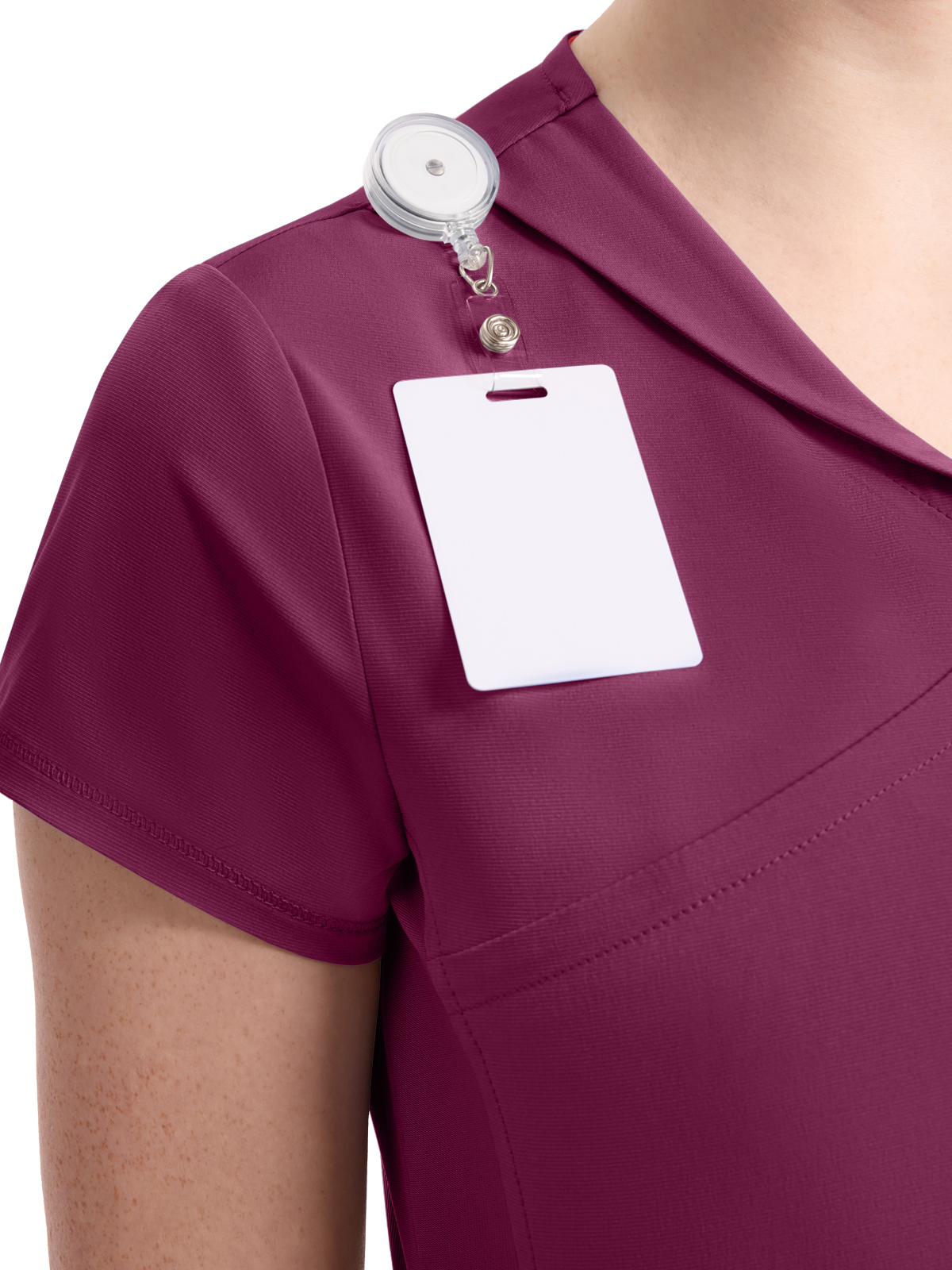 Infinity GNR8 - Women's 2-Pocket Mock-Wrap V-Neck Top 4