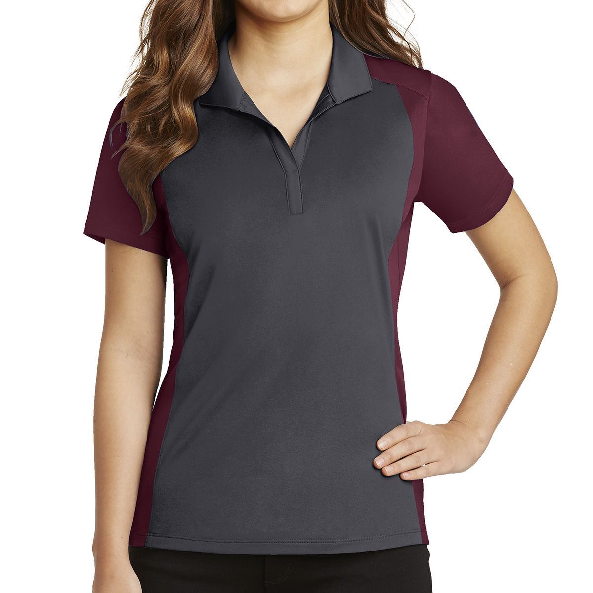 Sport-Tek® Ladies' Colorblock Micropiqué Sport-Wick® Polo 3