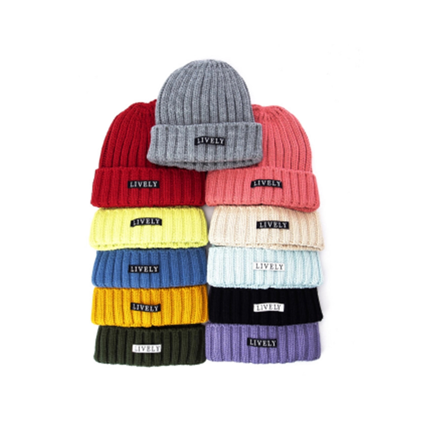 Patch Winter Knit Beanie 3