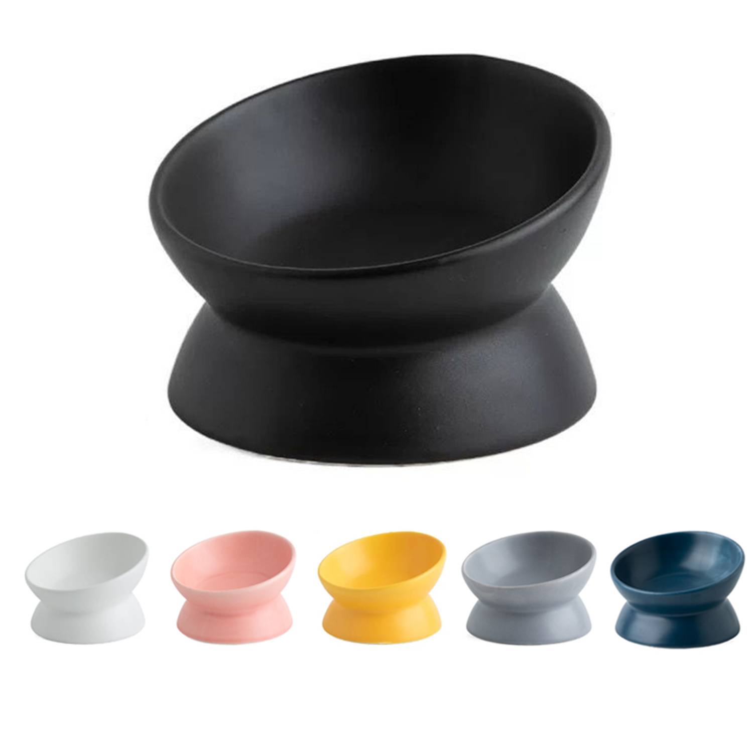 Raised Ceramic Pet Food Bowl 4