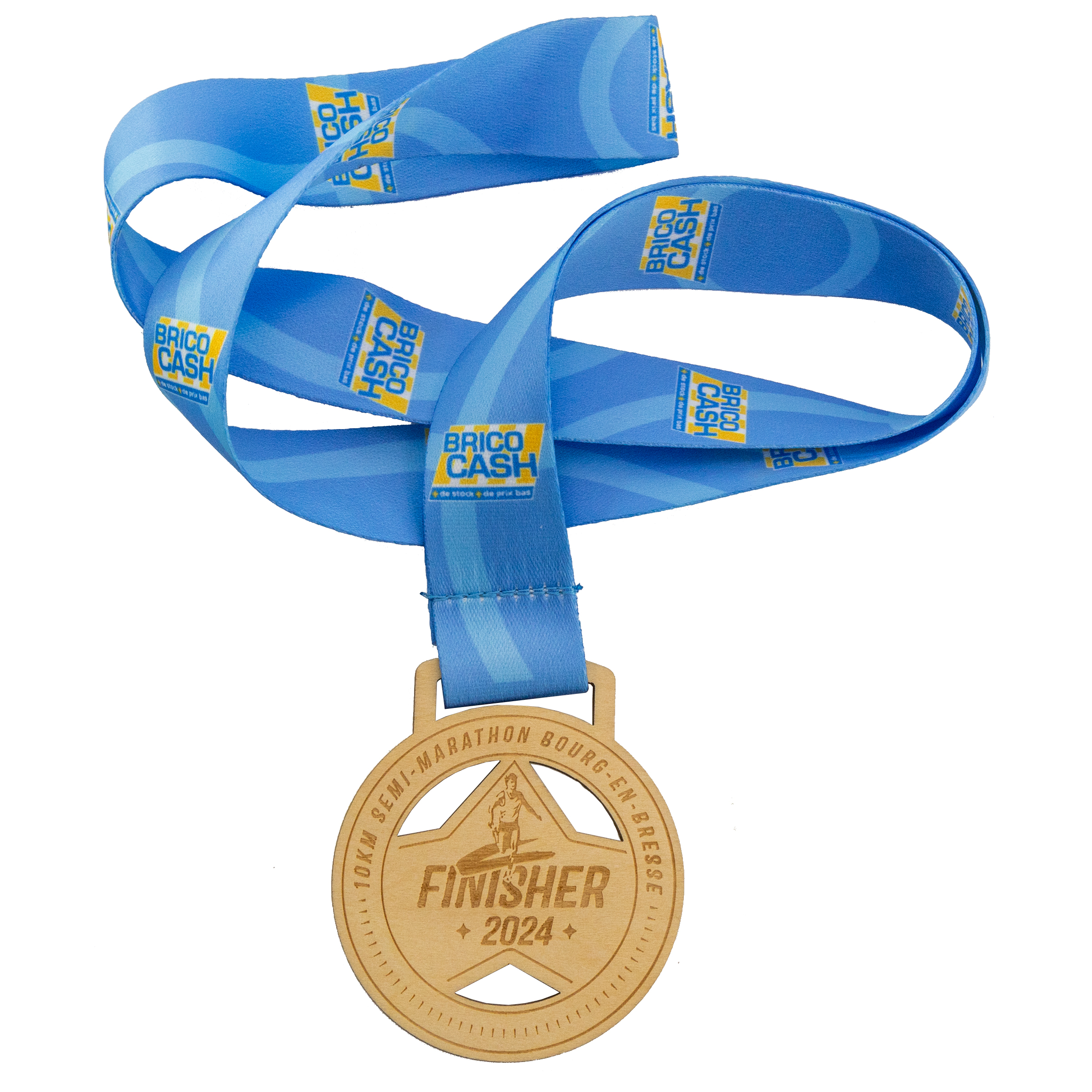 Custom Wood Medals Engraved (1-1/2") 1