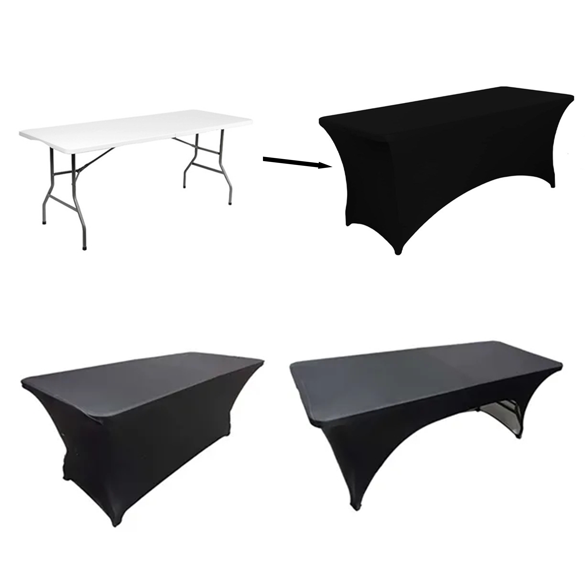 6FT Rectangular Stretch Tablecloth 6