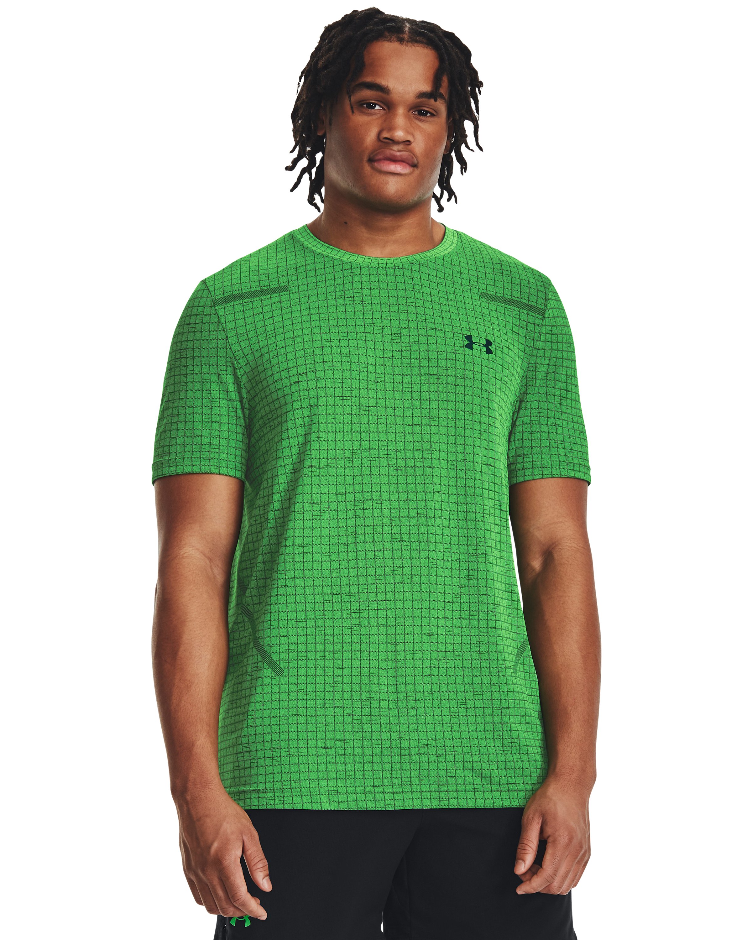 UA Seamless Grid Men's Short Sleeve 26