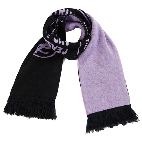 Custom Flat Knit Acrylic Scarf with Tassel - Multiple Sizes 2