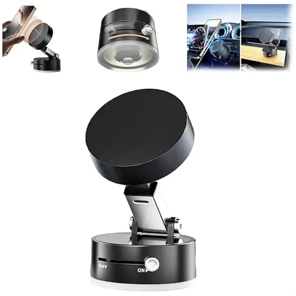 Foldable Magnetic Phone Holder with Vacuum Mount Stand 10