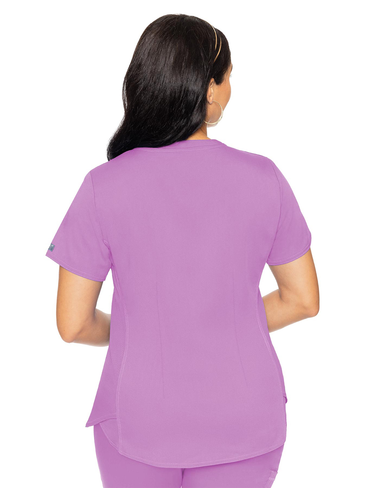 Med Couture - MC Touch - Women's 4-Pocket V-Neck Shirttail Top 4