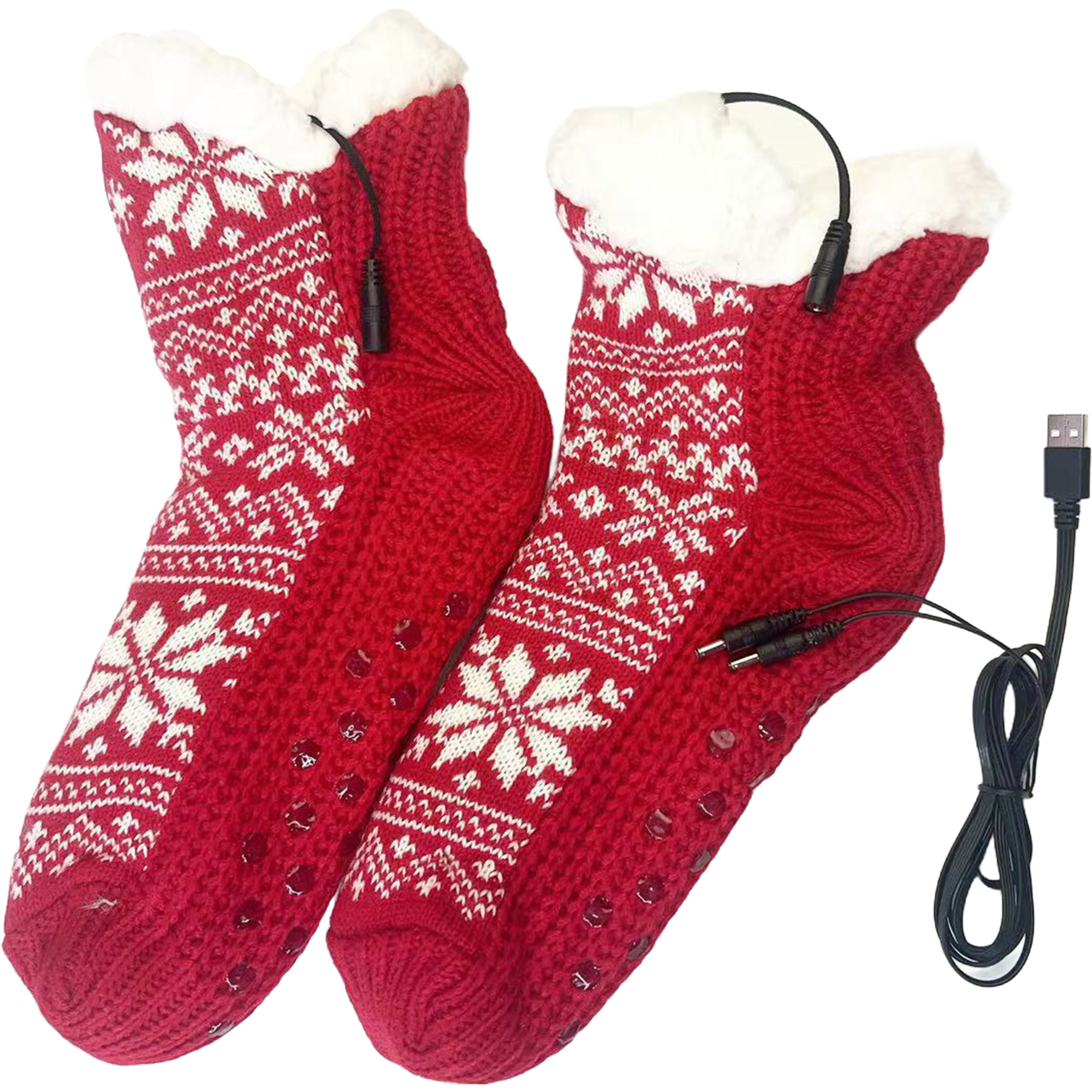 Electric Heated Fleece Socks 6