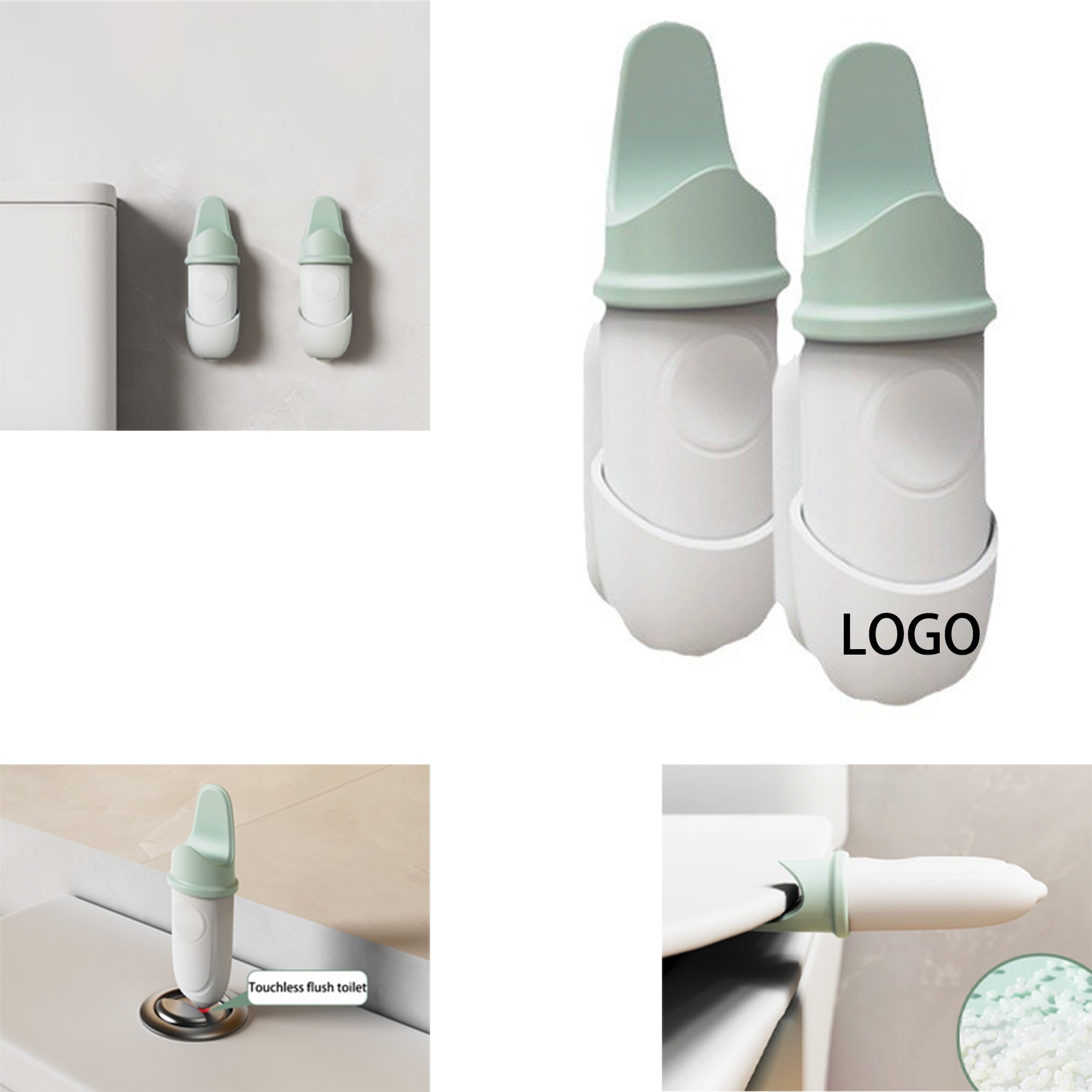 ABS Toilet Lid Lifter And Flush Button Cover