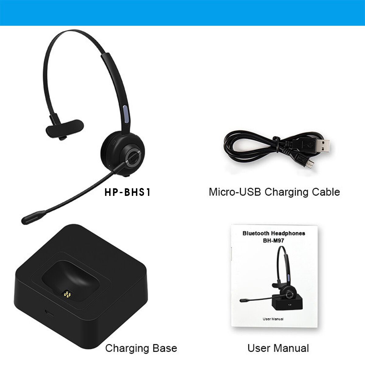 PulsePods Noise Canceling Wireless Bluetooth Headset With Mic And Char 2