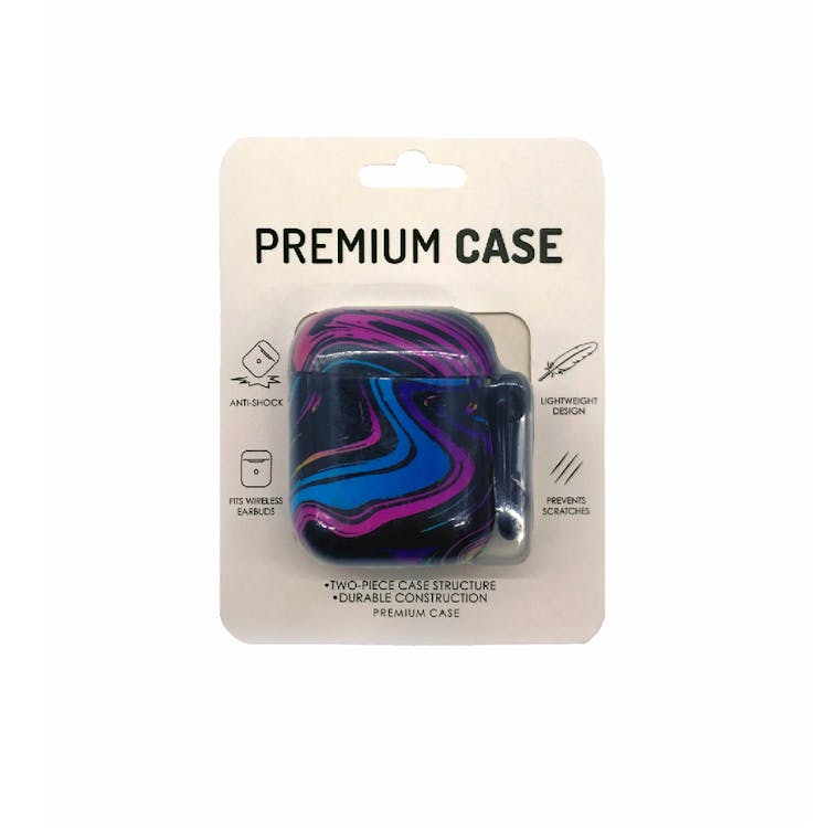 Wireless Earbuds Protective Case - Rainbow Marble Anti-Shock 1
