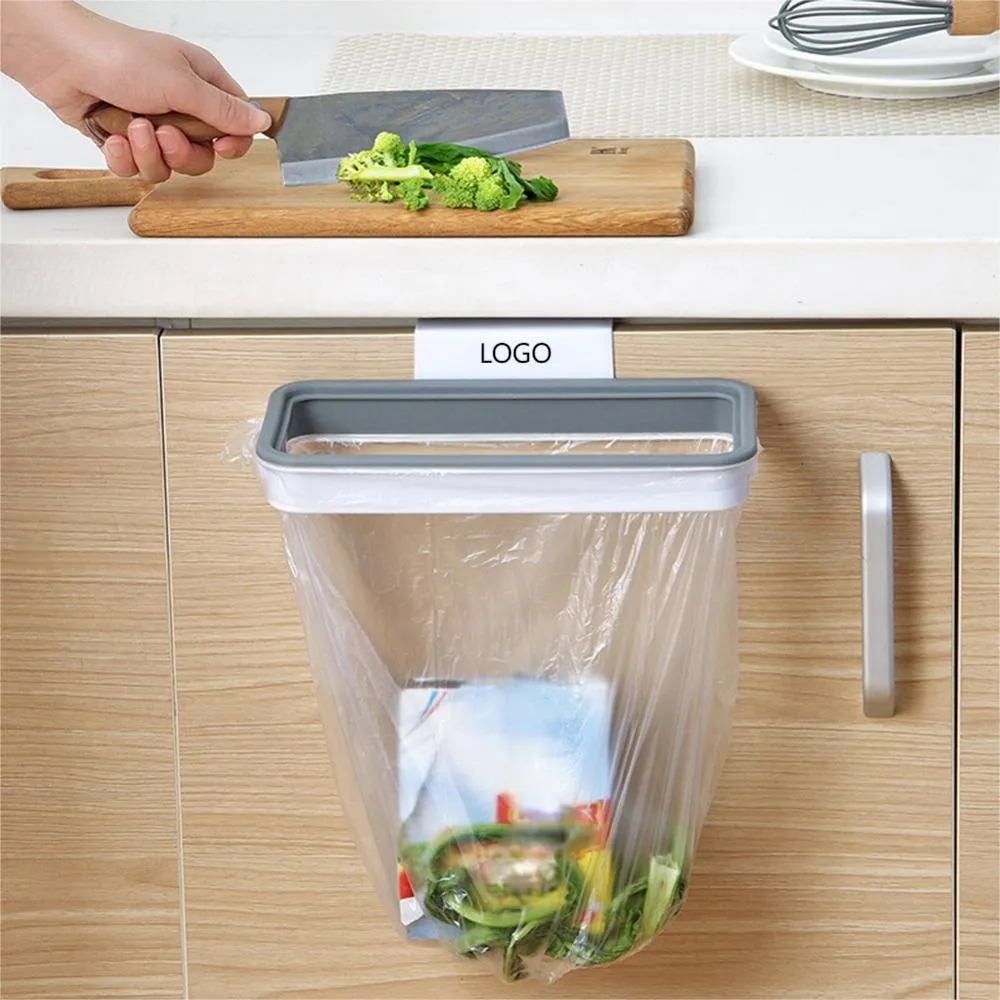 Hanging Trash Bag Holder With Lid 5
