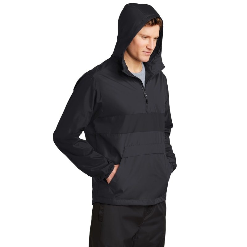 Sport-Tek Zipped Pocket Anorak. 10