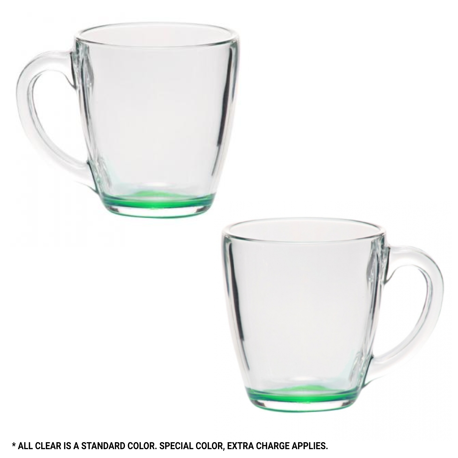 Clear Elegant Tapered Glass Mug, 15.5 oz. 5