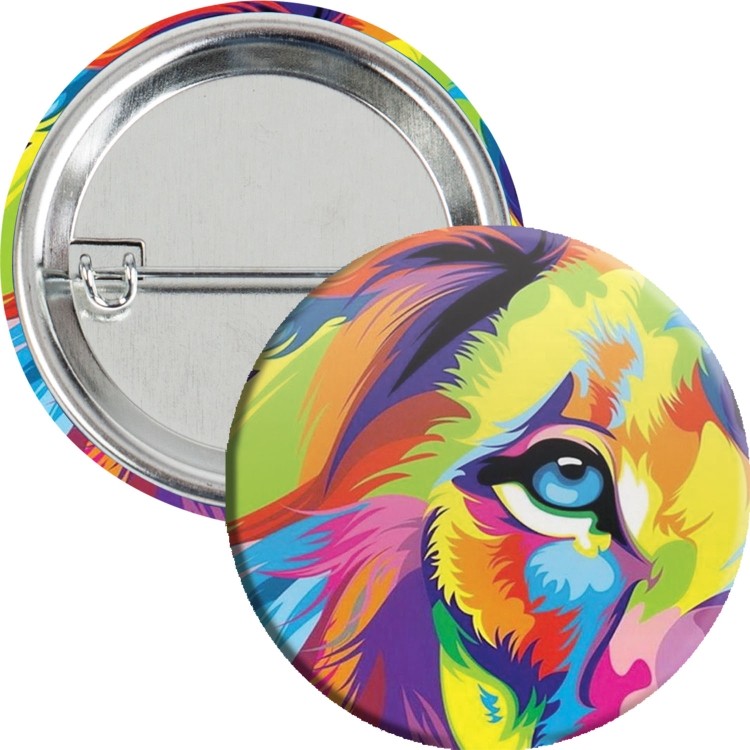 1-3/4" Round Safety Pin Button 1