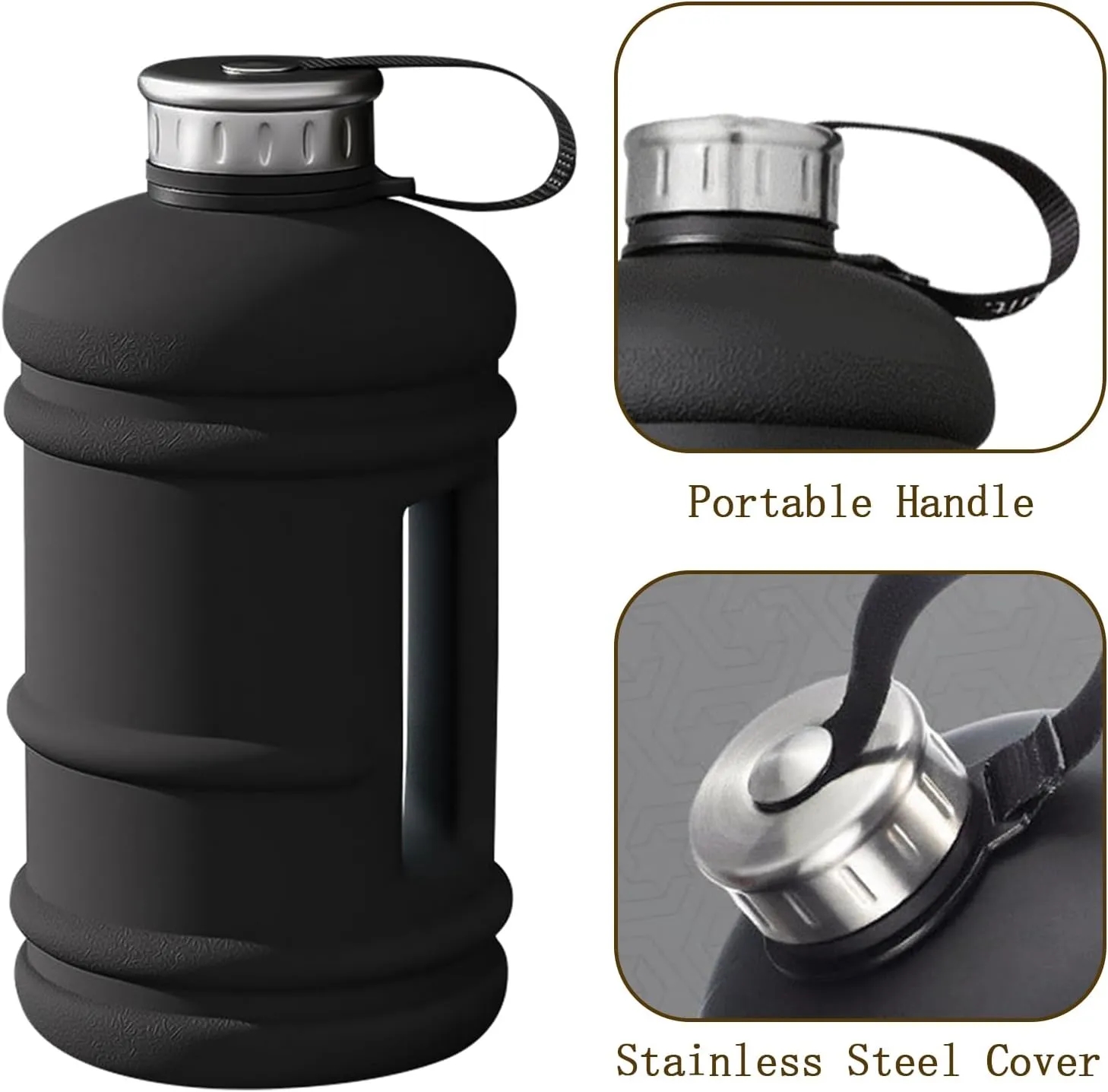 Half Gallon Water Bottle Sports Jug 7