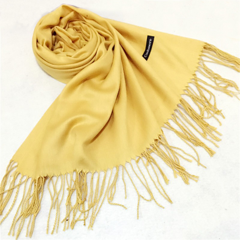 210GSM Cashmere Pashmina Scarf With Fringes 4