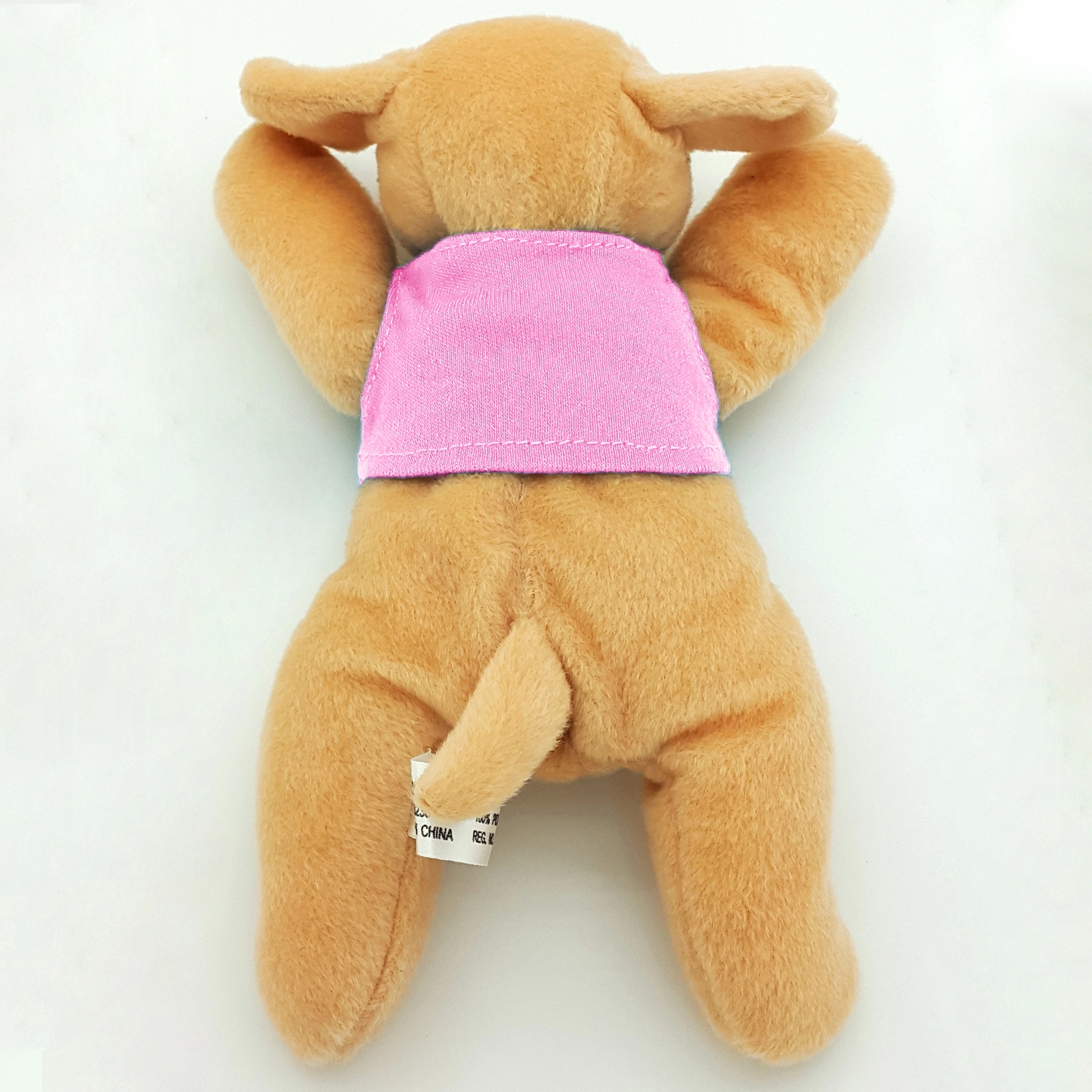 8" Laying Down Beanie Dog 7
