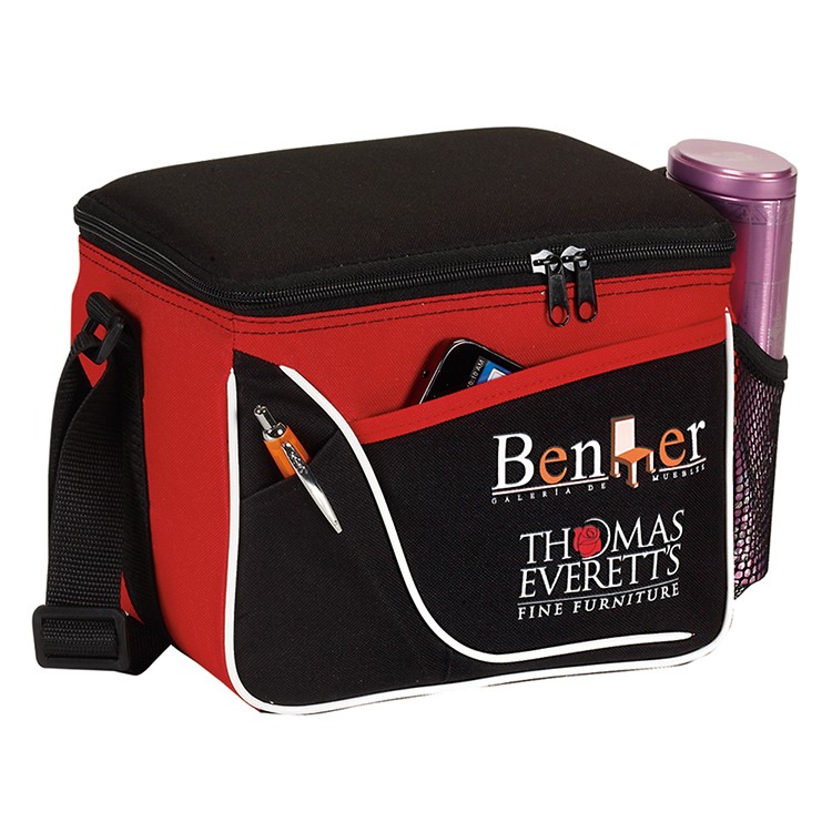Wavy Two-Tone Insulated 6 Pack Cooler 4