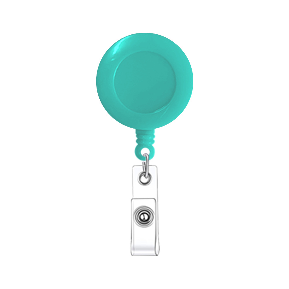 Round Retractable Badge Holder W/ Clip 10
