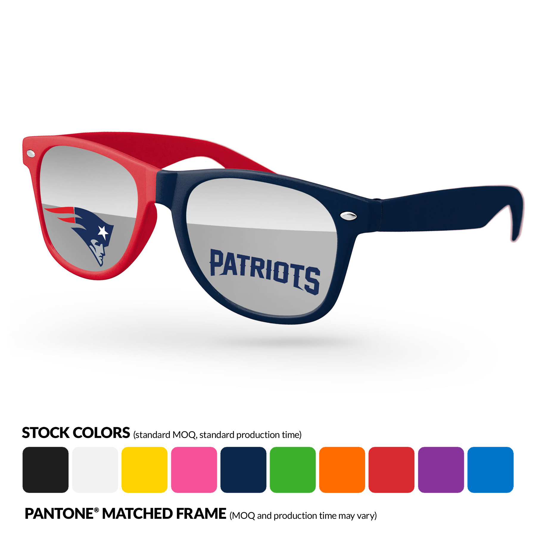 Split-Tone Retro Mirror Sunglasses w/ 1-color imprint 9