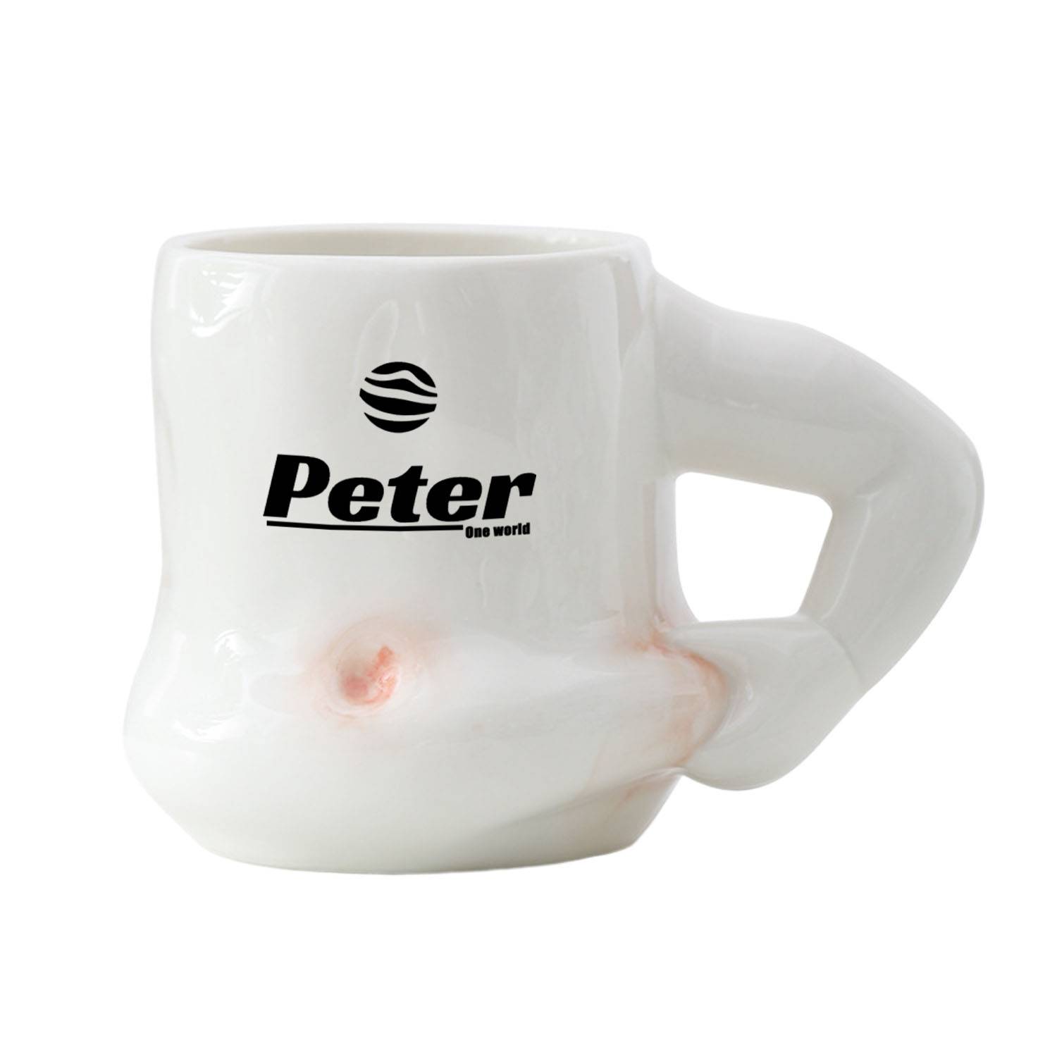 13 oz. Fat Belly Cute Ceramic Coffee Mug w/ Handle 3