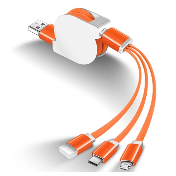 Retractable 3-in-1 Charging Cable 6