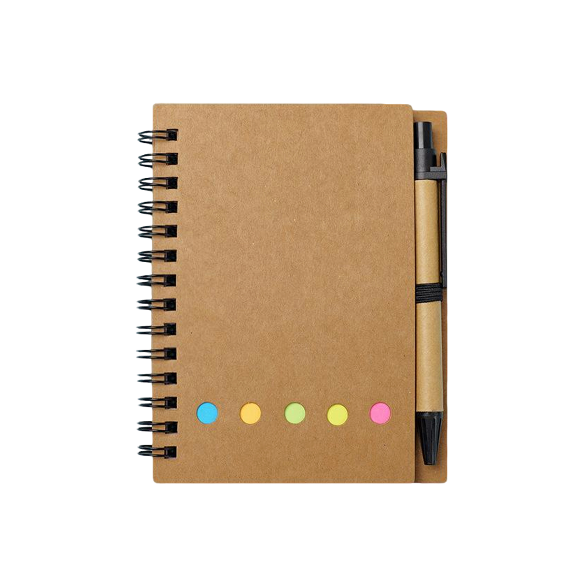 Recycled Spiral Notebook With Pen 5.91" By 4.72" 6