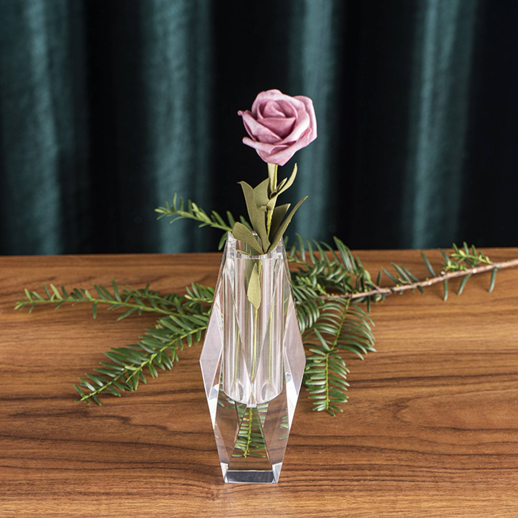 Crystal Flower Bud Vase 2