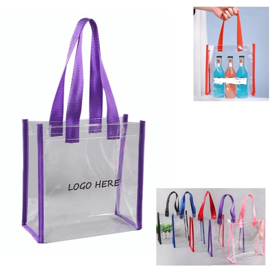 Clear Vinyl Stadium Compliant Tote Bag 1