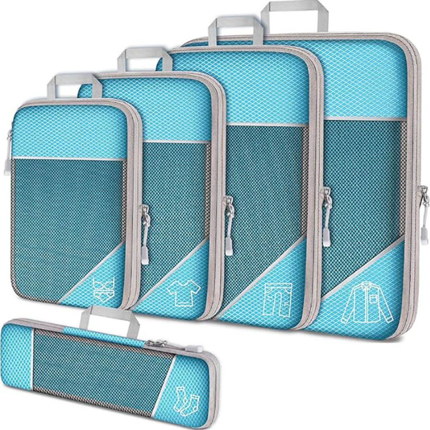5 PCS Luggage Organizer Bag Packing Cubes 3