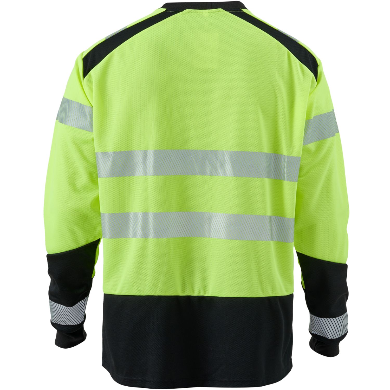 3.8 Oz. Polyester Class 3 Color Block Safety Long Sleeve T-Shirt With Segmented Tape 4