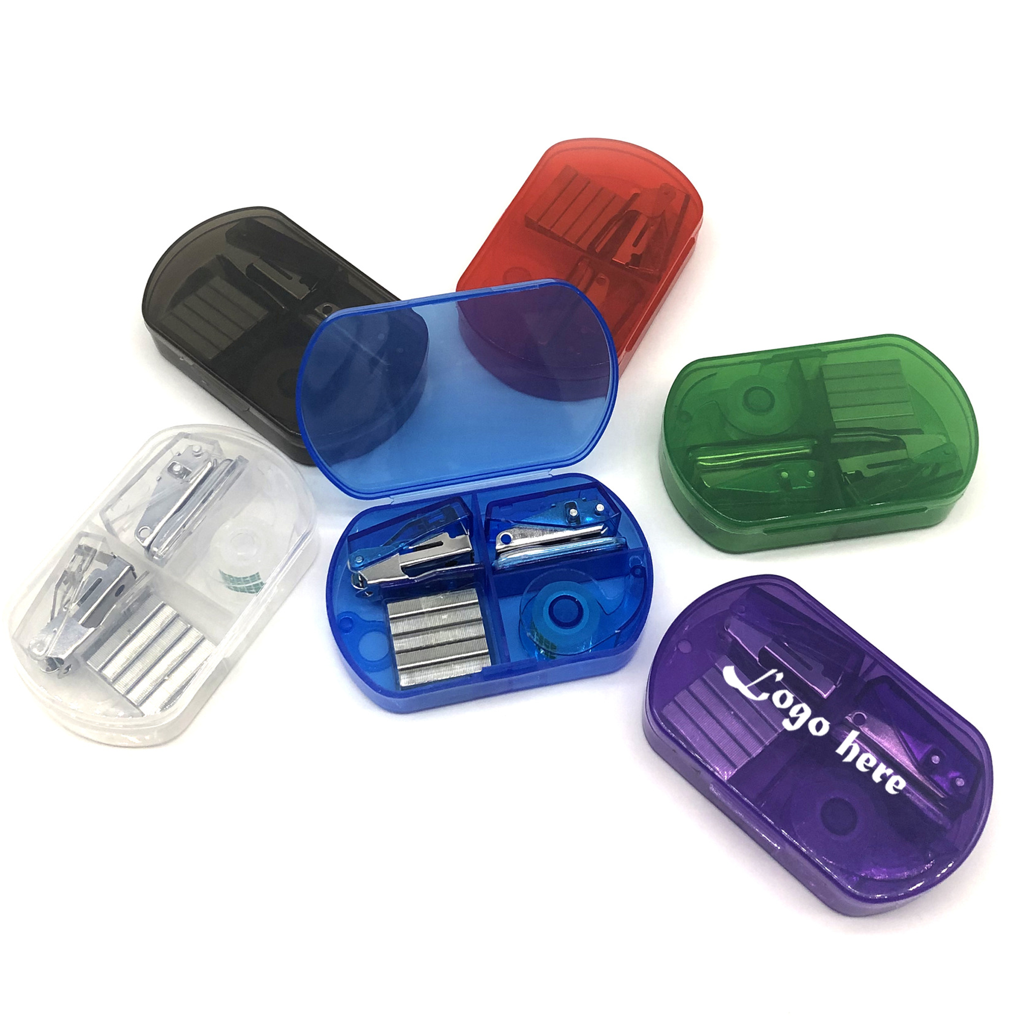 Hole Punch Desk Accessory Set Stapler And Tape Dispenser 2