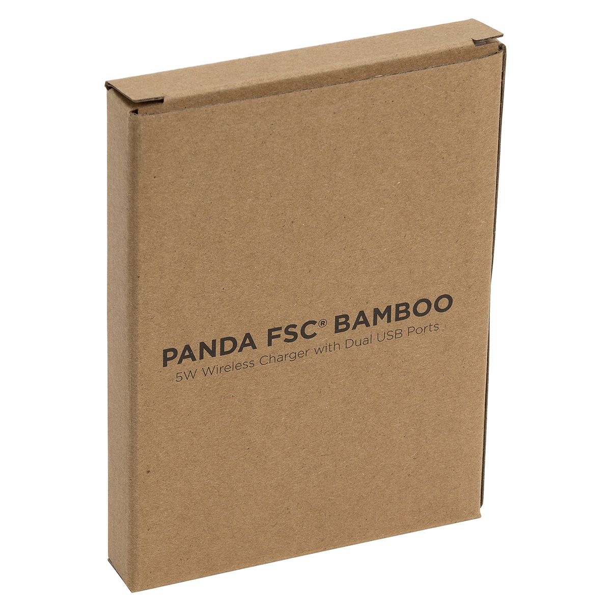 Panda Bamboo 15W Wireless Charger with Dual USB Ports 4
