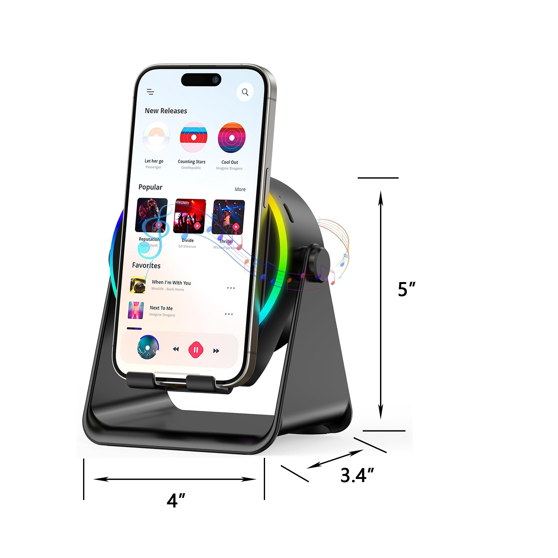 Bluetooth Speaker Phone Stand 3