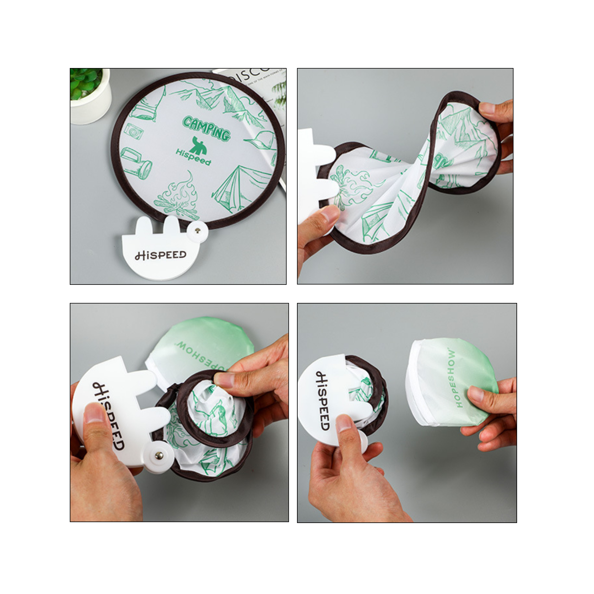 Portable Folding Round Fan 2