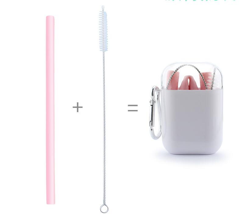 Reusable Silicone Straw Set with Portable Case 3