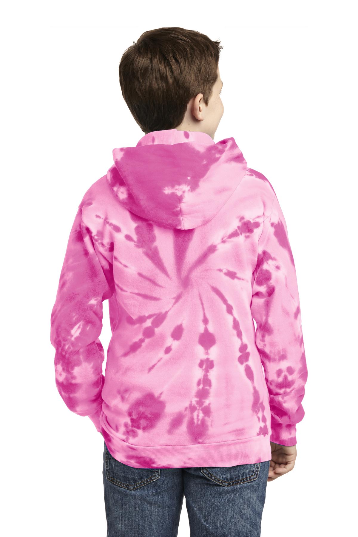 Port & Co Youth Tie-Dye Pullover Hooded Sweatshirt. PC146Y 69