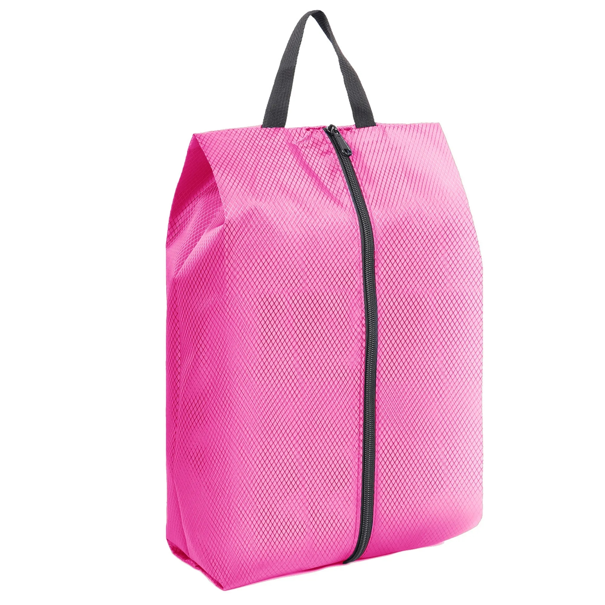 Waterproof Diamond-Lattice Nylon Handheld Shoe Storage Bag 10