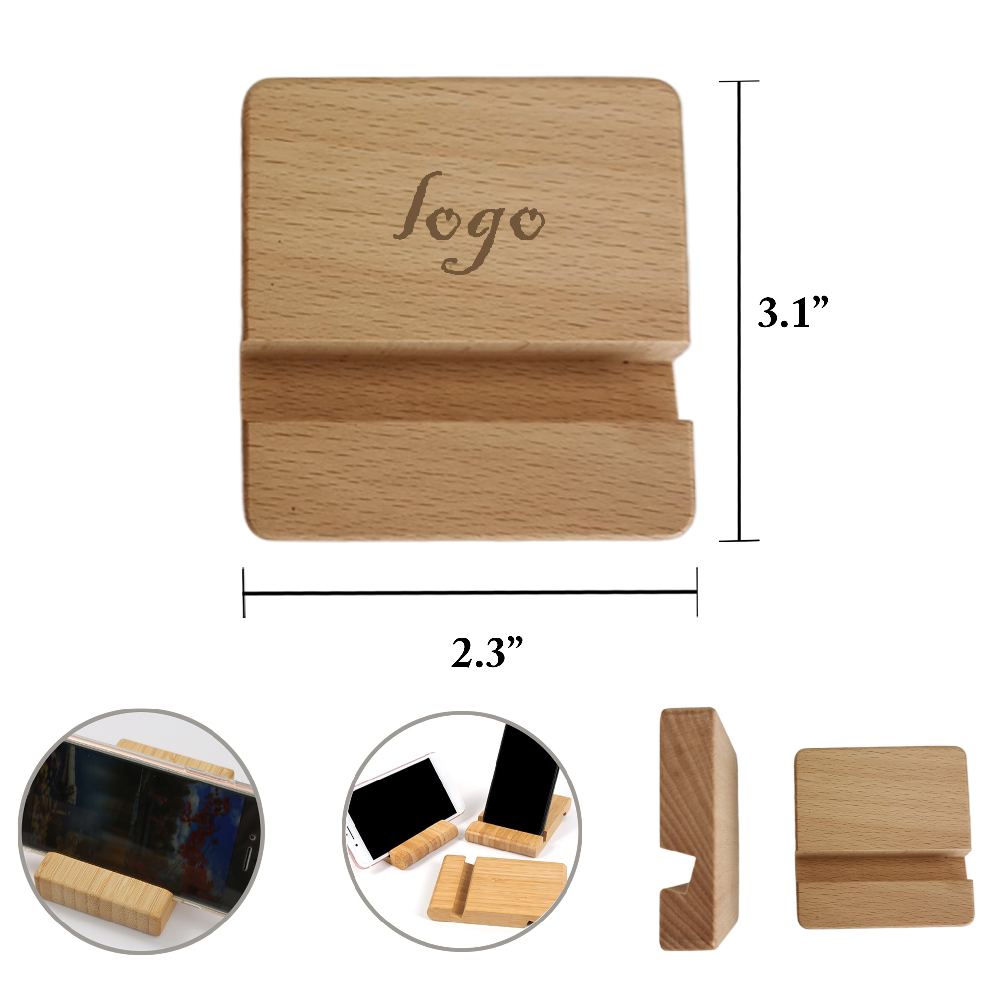 MOQ50 Wooden Stand For Phones And Tablets 2
